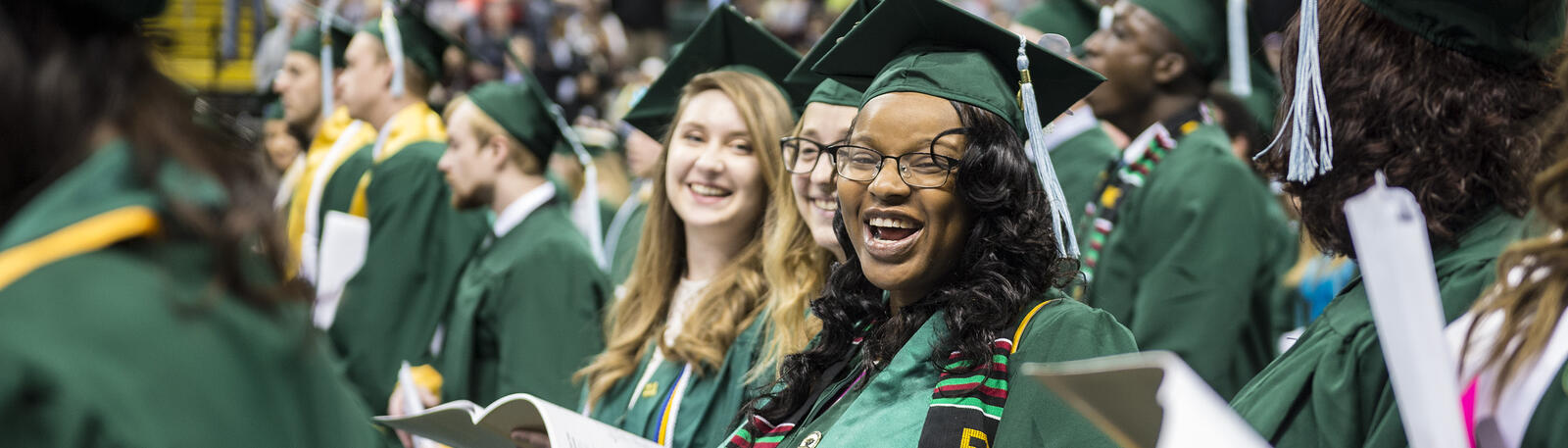 photo of graduates at commencement
