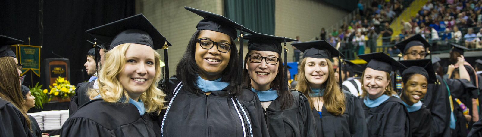 photo of graduates at commencement