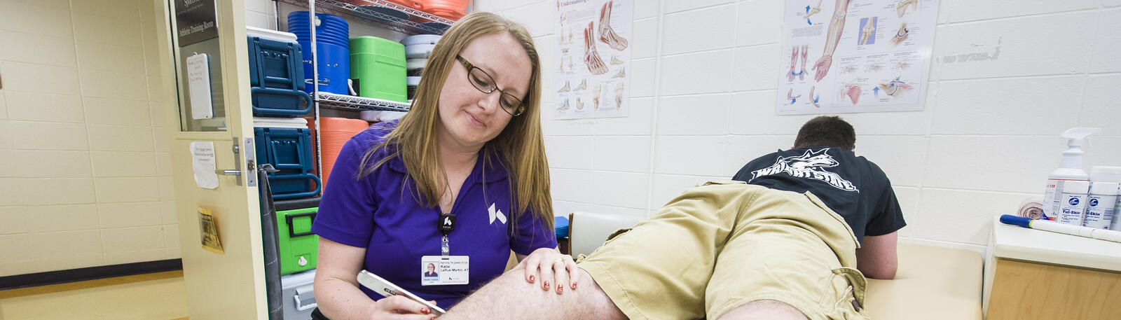 photo of a student with a patient