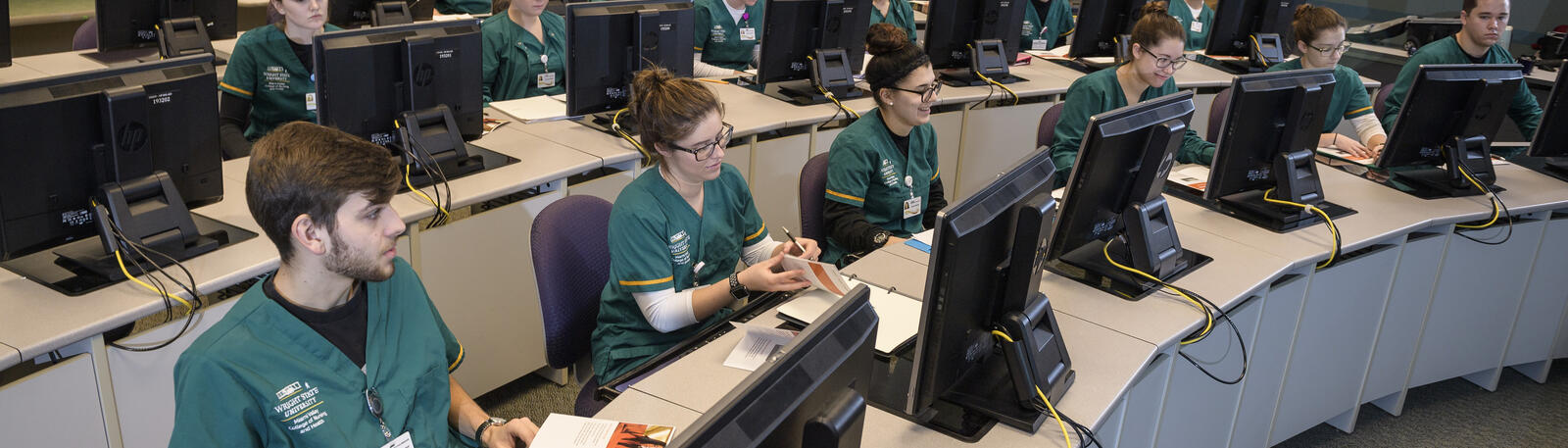 photo of nursing students in a classroom