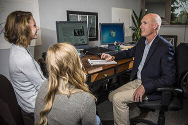 students and professor