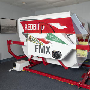 photo of a flight simulator